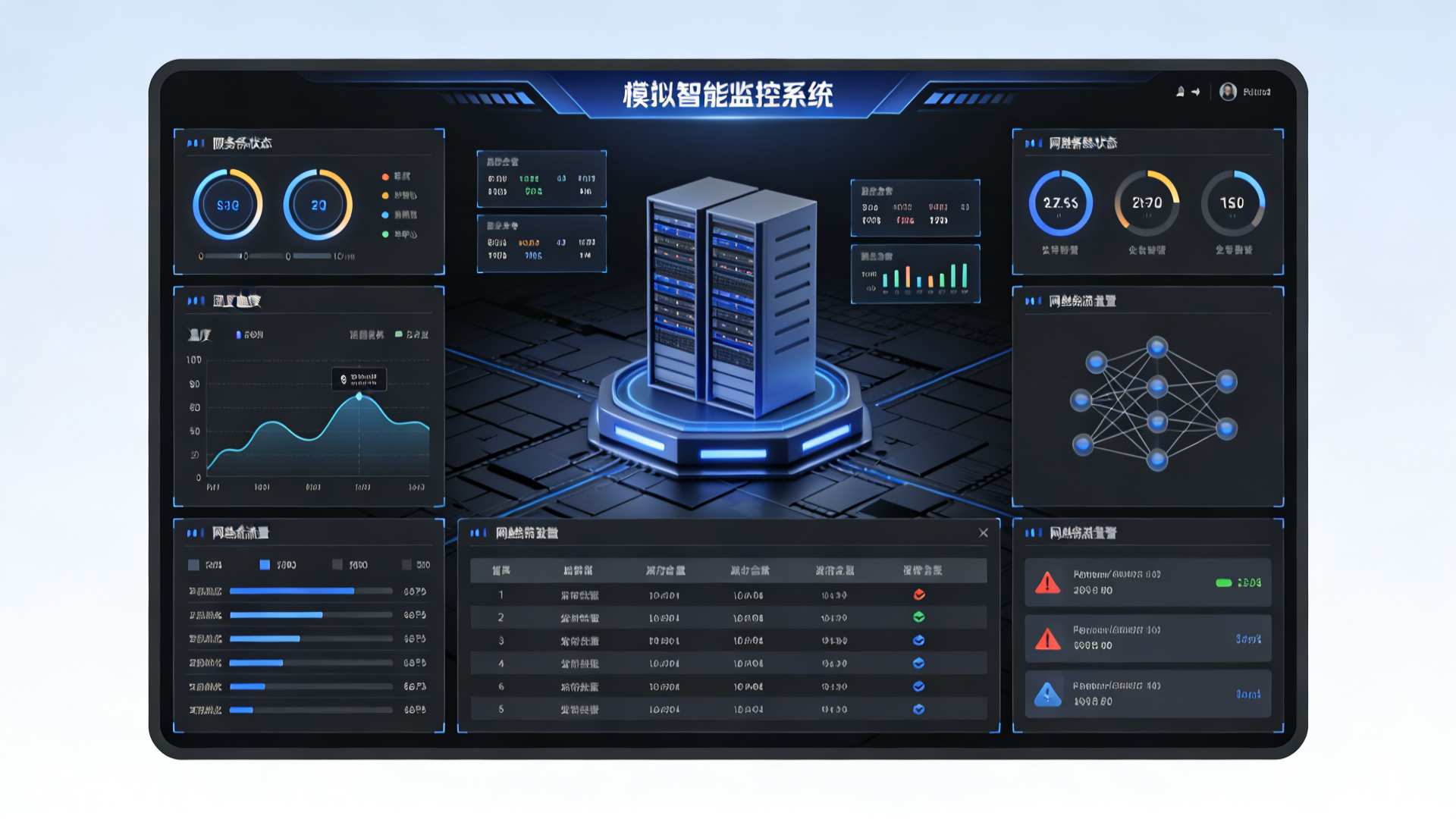 BluePod intelligent monitoring dashboard